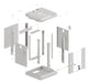 EAN 5901969441604 - Lanberg WF11-3304-10S armario rack 4U Bastidor de pared Gris imagen 12