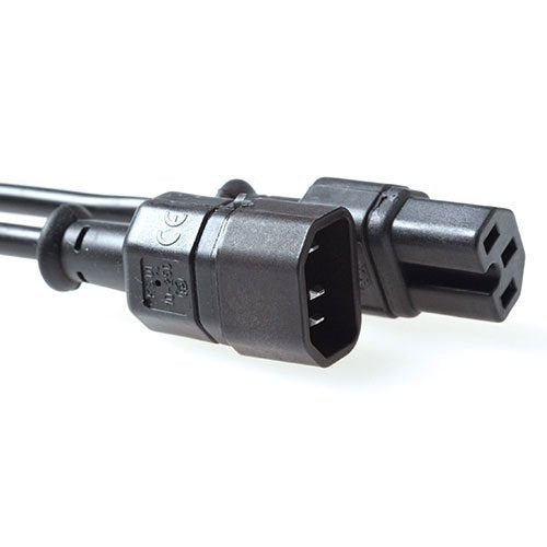 EAN 8716065025736 - ACT AK5233 cable de transmisión Negro 1,2 m C14 acoplador C15 acoplador imagen 1
