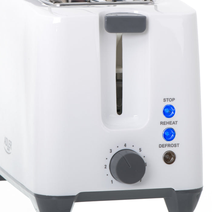 EAN 5902934838238 - Adler AD 3216 tostadora 2 rebanada(s) 1000 W Gris, Blanco imagen 6