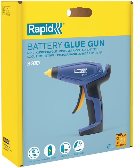 Rapid Pistola De Pegamento Caliente Batería Bgx7 D7mm Abschaltautomatik Azul