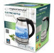 EAN 5901299915653 - Esperanza EKK012 tetera eléctrica 1,7 L 2200 W Negro, Gris, Transparente imagen 3