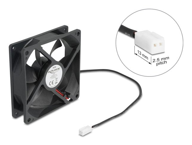 EAN 4043619672912 - DeLOCK 67291 sistema de refrigeración para ordenador Carcasa del ordenador Ventilador 9,2 cm Negro 1 piez imagen 3
