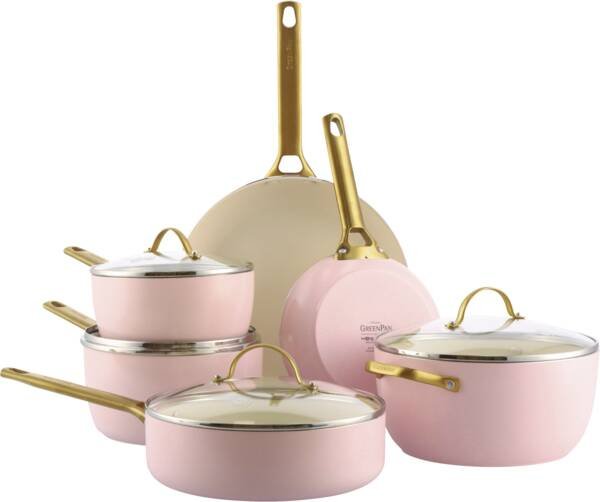 Greenpan Padova Reserve 6 Tlg Topf&Pfannenset Rosa