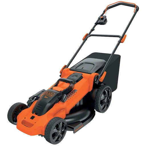 EAN 5035048715222 - Black & Decker CLMA4825L2-QW cortadora de césped Cortacésped manual Batería Negro, Naranja imagen 1