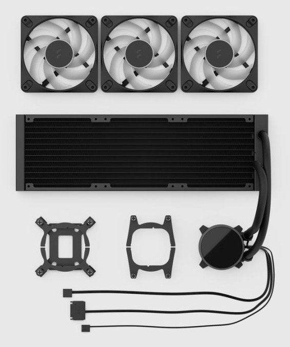 EAN 7340172714682 - Fractal Design Radius 360 RGB Black Procesador Sistema de refrigeración líquida todo en uno 12 cm Negro 1 imagen 7