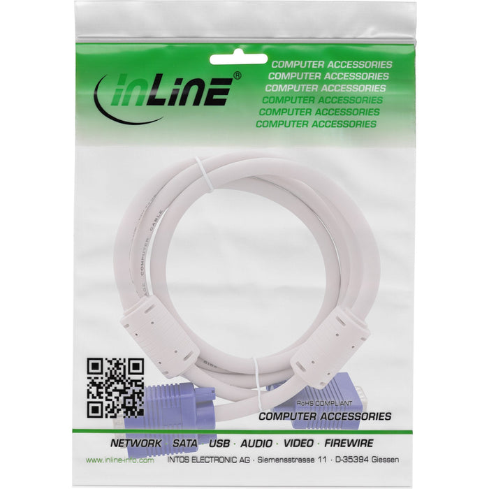 Inline S-Vga Cable 15 Hd Gris Macho A Macho 10m