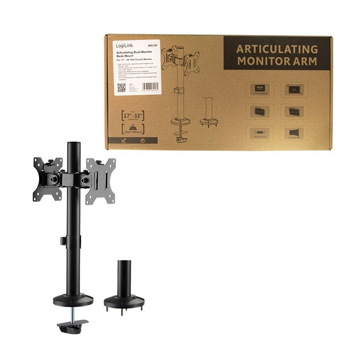 EAN 4052792060164 - LogiLink BP0109 soporte para monitor 81,3 cm (32") Escritorio Negro imagen 5