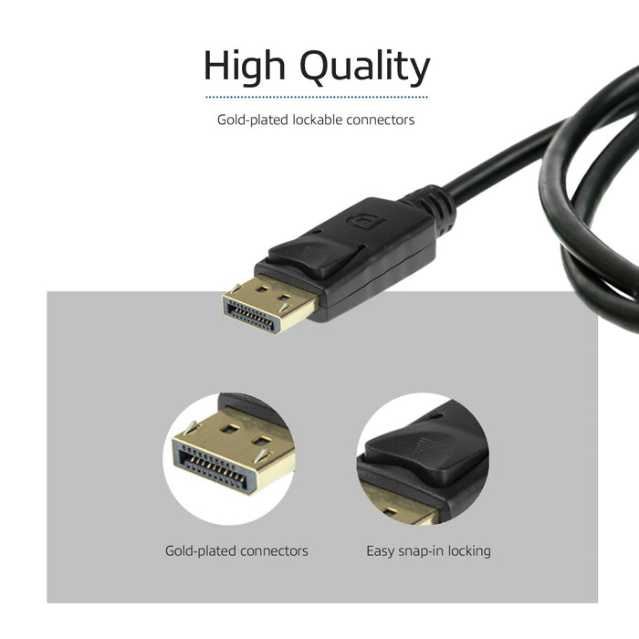 Displayport 1.4 Cable 8k, Vesa Certified, 2m