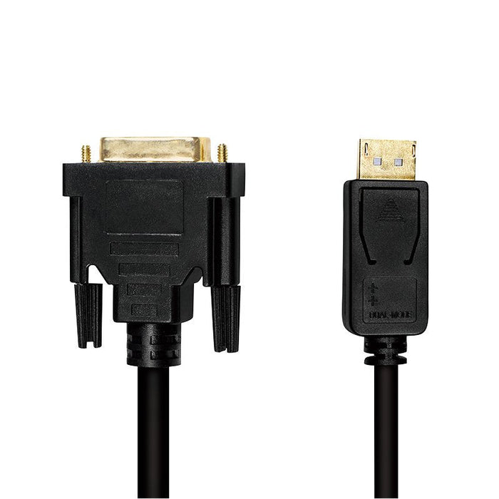 Logilink Cv0130 Adaptador De Cable Displayport Dvi Negro