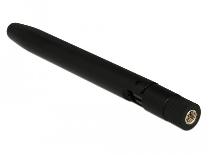 Delock 12542 Antena Lora 863 - 928 Mhz Macho Sma 0,5 Dbi Omnidireccional Con Articulación De Inclinación Negro