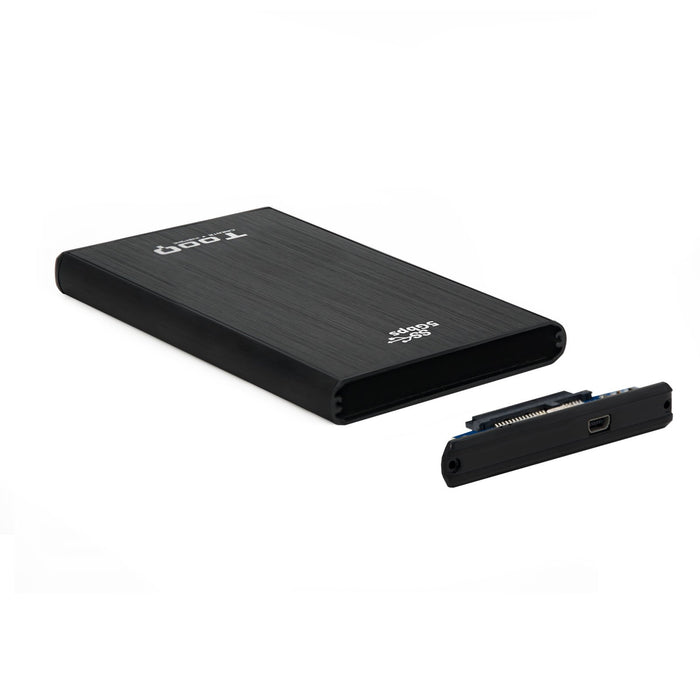 EAN 8433281007024 - TooQ TQE-2522B caja para disco duro externo Caja de disco duro (HDD) Negro 2.5" imagen 3
