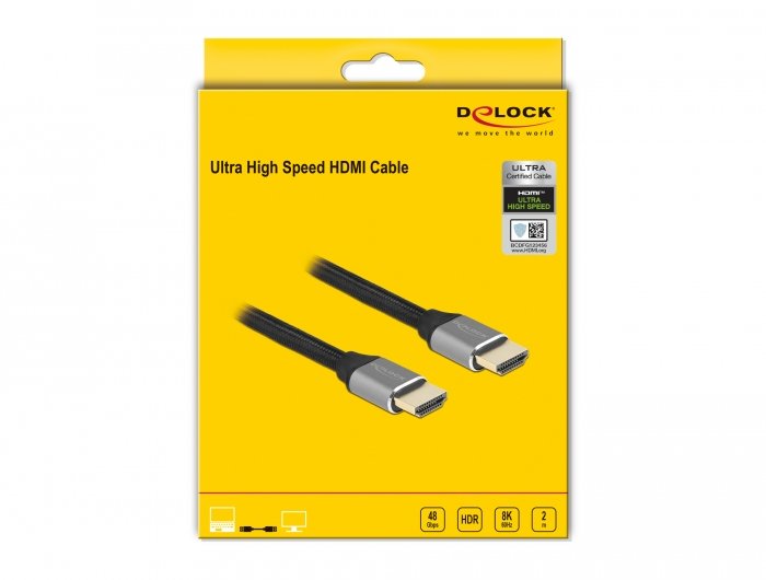 EAN 4043619839964 - DeLOCK 83996 cable HDMI HDMI tipo A (Estándar) Negro, Gris imagen 2