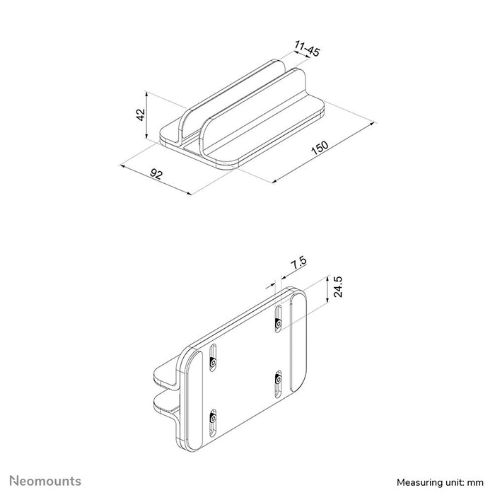 EAN 8717371448332 - Neomounts NSLS300 soporte para ordenador portátil Gris 43,2 cm (17") imagen 9