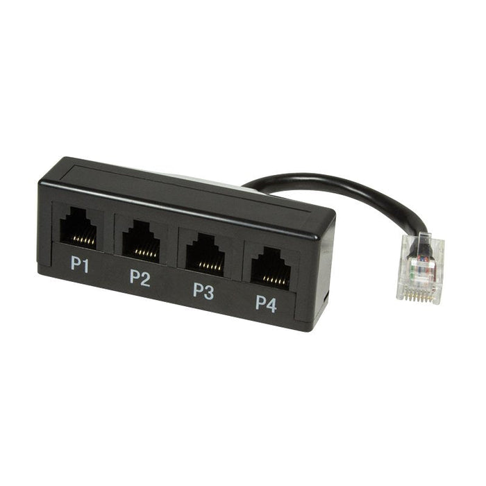 Logilink Modular Adapter 4 Port Telephone Splitter 1*R45 4*Rj11