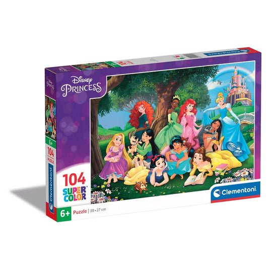 EAN 8005125257430 - Clementoni Supercolor Disney Princess Puzzle rompecabezas 104 pieza(s) Dibujos imagen 1