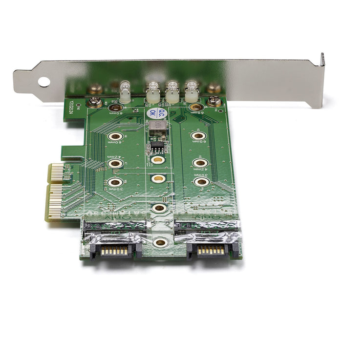 Startech Tarjeta Pci Express 3.0 3 Puertos M.2 Para Ssd 1x Nvme 2x Sata Iii Pexm2sat32n1