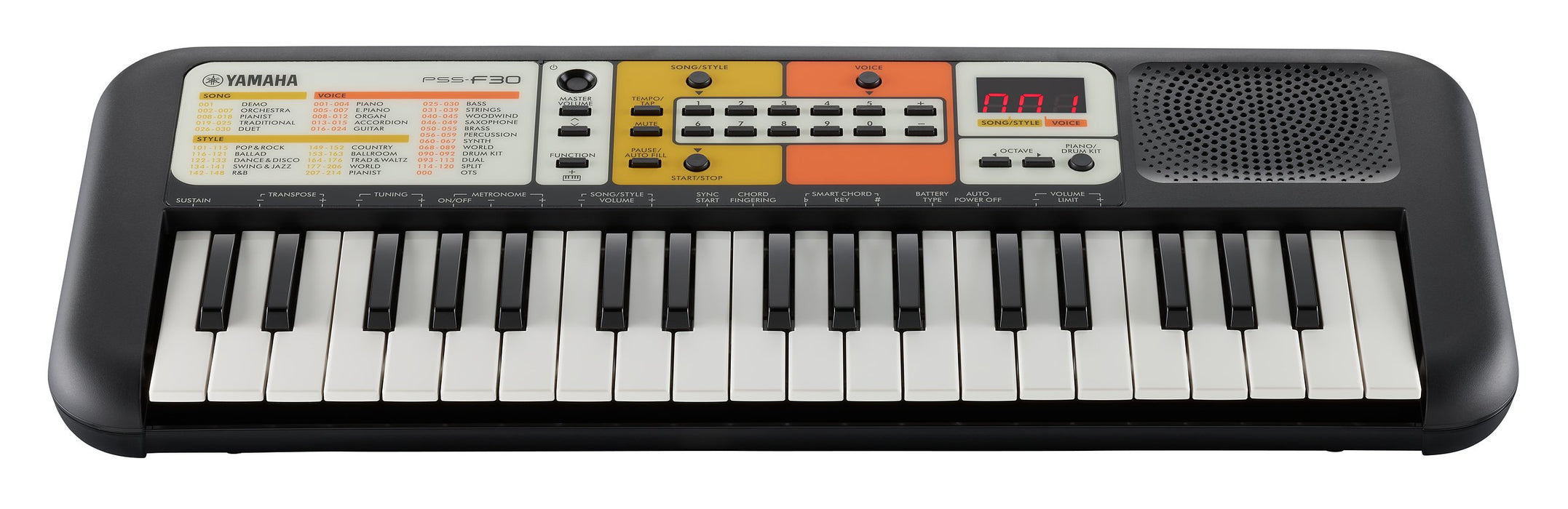 EAN 4957812642125 - Yamaha PSS-F30 sintetizador Sintetizador digital 37 Negro imagen 3