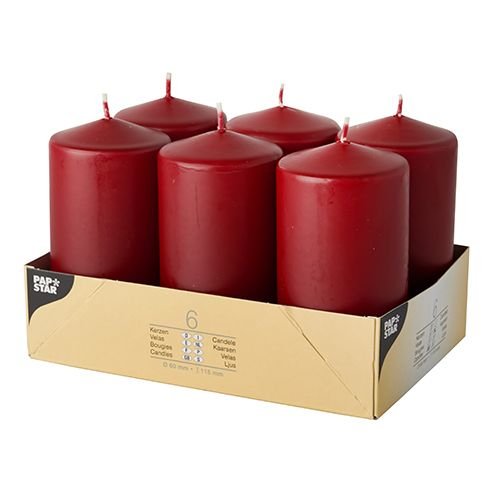 Candle Papstar Stumpenkerze 11.5 Cm Bordeaux