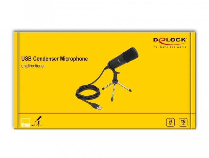 Delock Micrófono De Condensador Usb Profesional 66882