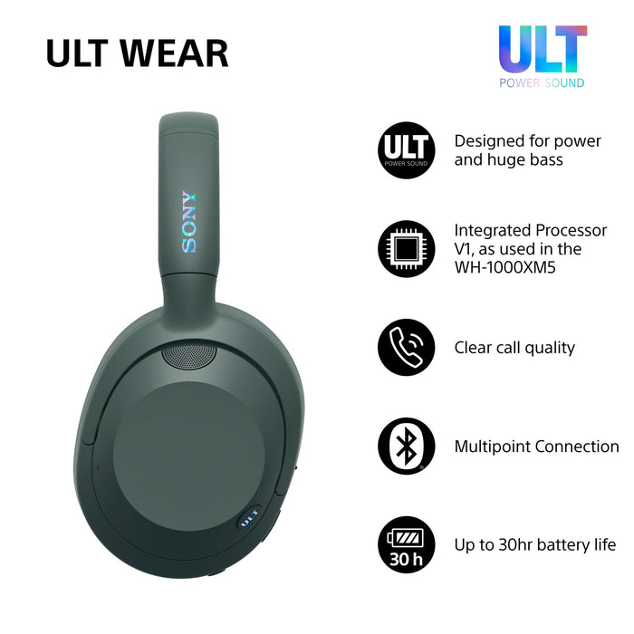 EAN 4548736158382 - Sony WHULT900NH Auriculares Inalámbrico y alámbrico Diadema Llamadas/Música Bluetooth Verde imagen 2