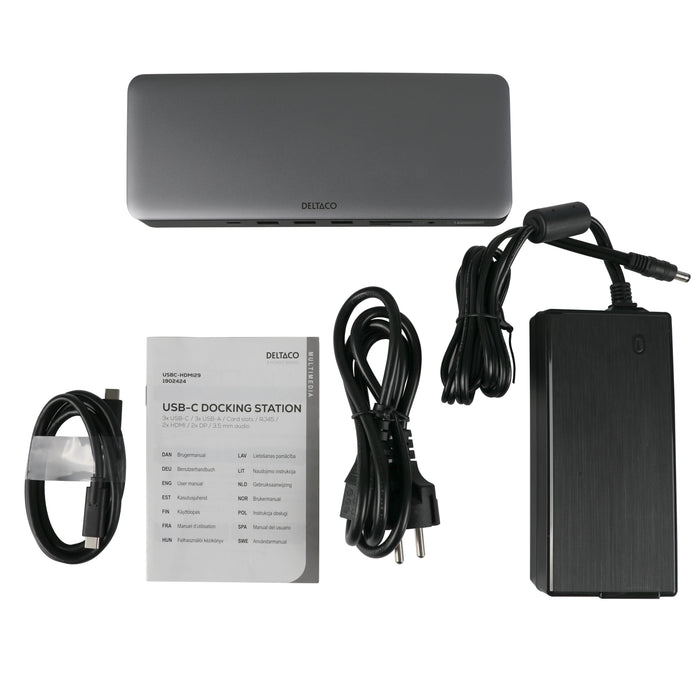 EAN 7333048060648 - Deltaco USBC-HDMI29 base para portátil y replicador de puertos USB Tipo C Plata imagen 6