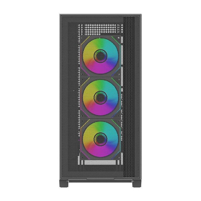Caja  Pc Xilence Flux X916.Argb Negra, Vidrio Templado Xg178