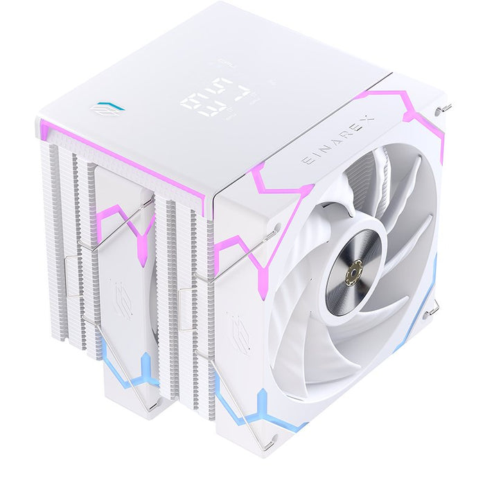 EAN 6977277369519 - Einarex EXAC-GL-300-R-W sistema de refrigeración para ordenador Procesador Refrigerador de aire 12 cm Bla imagen 7