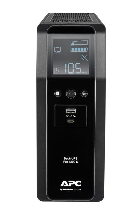 EAN 0731304346890 - APC BACK UPS PRO BR 1200VA sistema de alimentación ininterrumpida (UPS) Línea interactiva 1,2 kVA 720 W 8 imagen 1