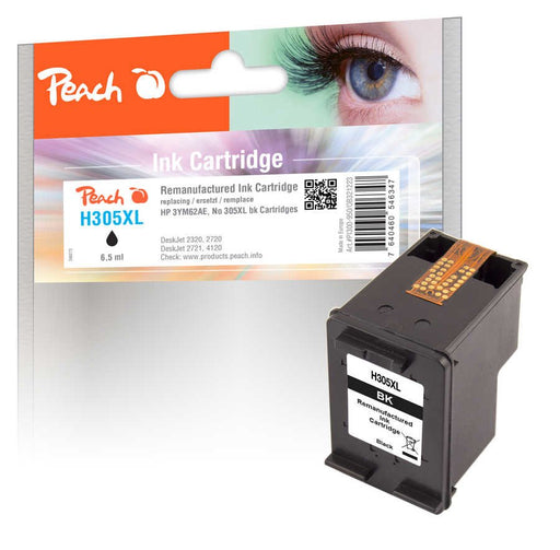 EAN 7640460546347 - Peach H305XL cartucho de tinta 1 pieza(s) Compatible Alto rendimiento (XL) Negro imagen 1