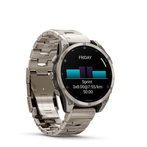 Smartwatch  Garmin Fenix 8 3,56 Cm (1.4") Amoled 47 Mm Digital 454 X 454 Pixeles Pantalla Táctil Titanio Wifi Gps (Satélite)