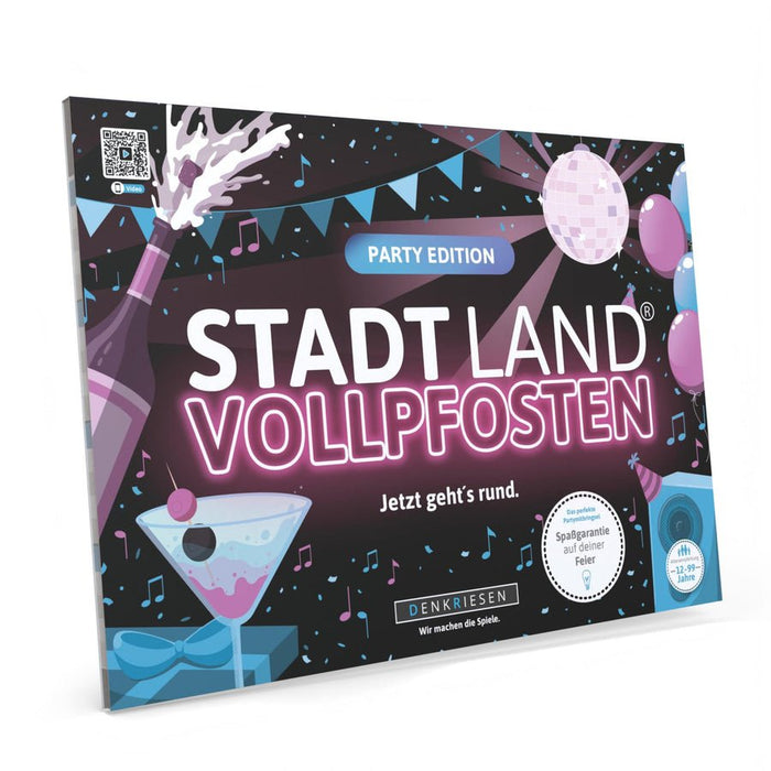 Stadt Land Vollpfosten - Party Edition - Din A4