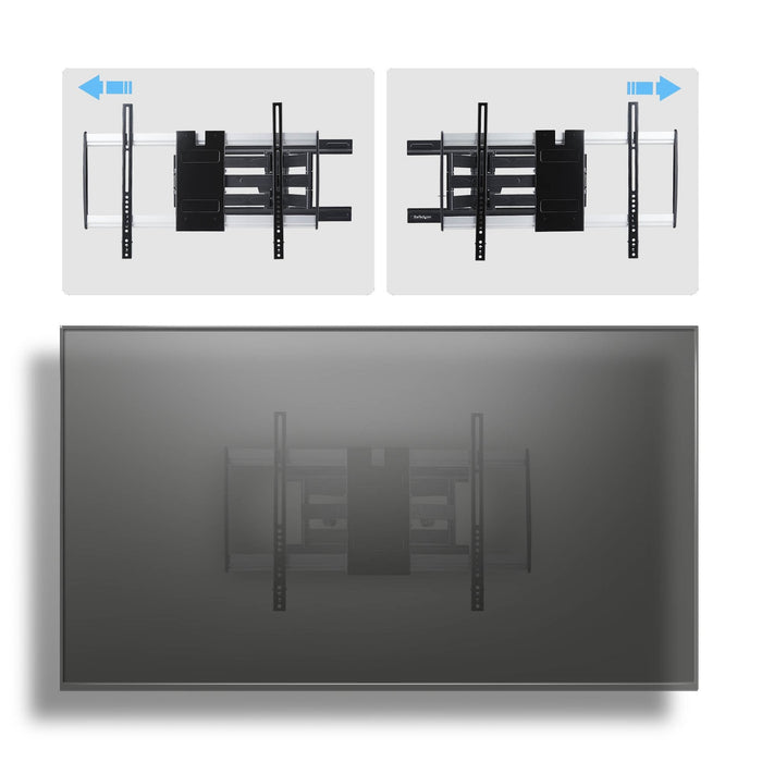 Startech.Com Ultraflache Vollbewegliche Tv-Soporte De Pared Fur Bildschirme Bis 65 Zoll Und 45 Kg Vesa 600x400 Flaches Design