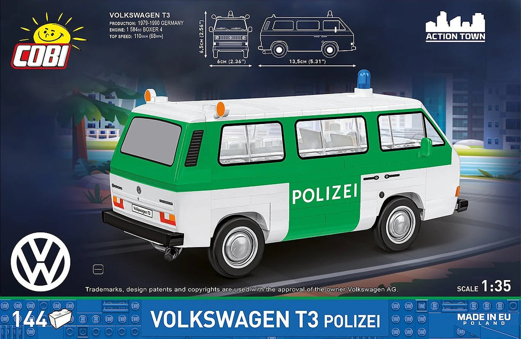Cobi Volkswagen T3 Polizei (Massstab 1:35) Cobi-24637