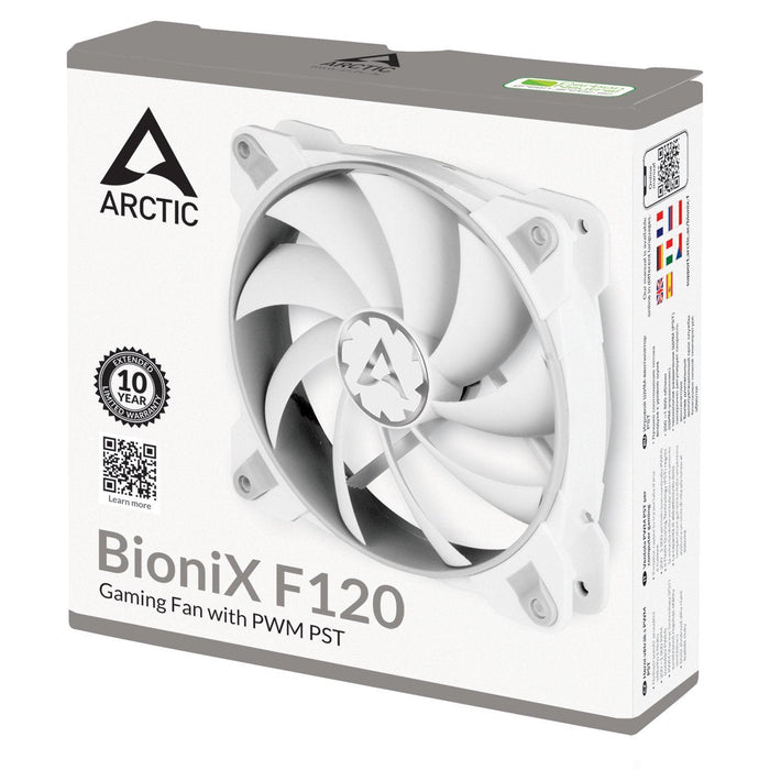 Ventilador De Caja Arctic Bionix F120 - 12cm (Blanco/Gris)