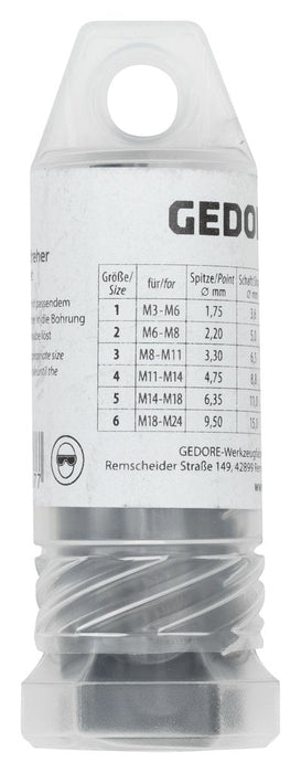Gedore Juego De Extractores De Tornillos, 6 Piezas, M3 - M24 8551-66