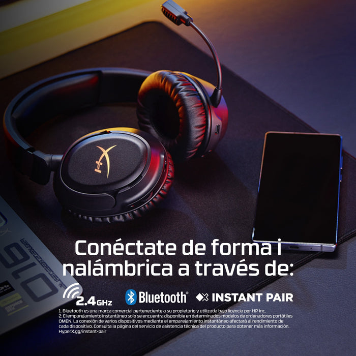 EAN 0198990148328 - HyperX Cloud Flight 2 Inalámbrico Diadema Juego Bluetooth Blanco imagen 4