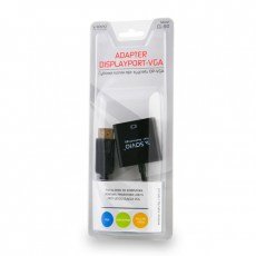 EAN 5901986041474 - Savio CL-90 adaptador de cable de vídeo 0,2 m DisplayPort VGA (D-Sub) Negro imagen 3