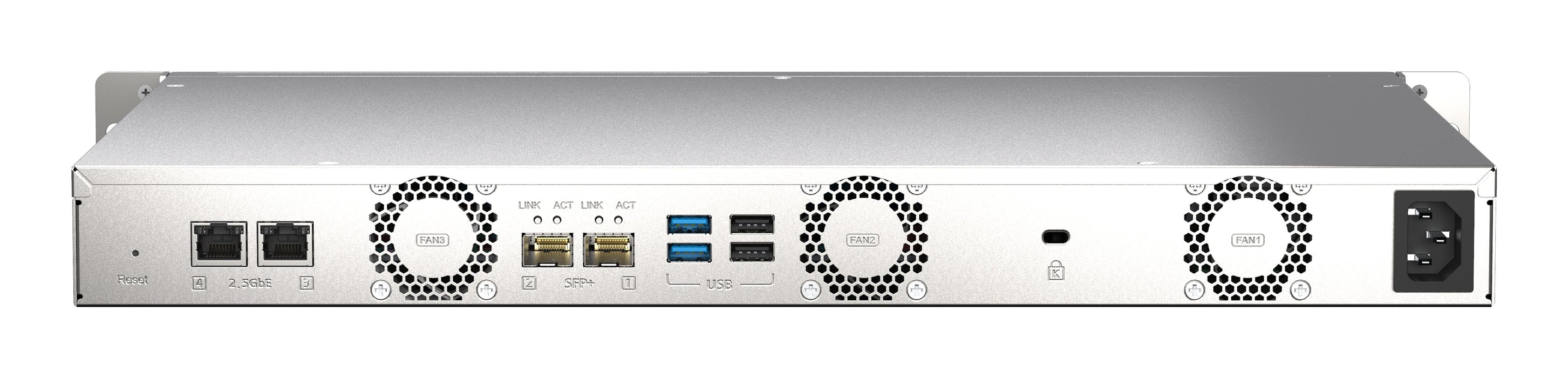 EAN 0885022021550 - QNAP TS-435XeU NAS Bastidor (1U) Marvell CN9131 4 GB DDR4 0 TB QNAP QTS Negro, Gris imagen 2