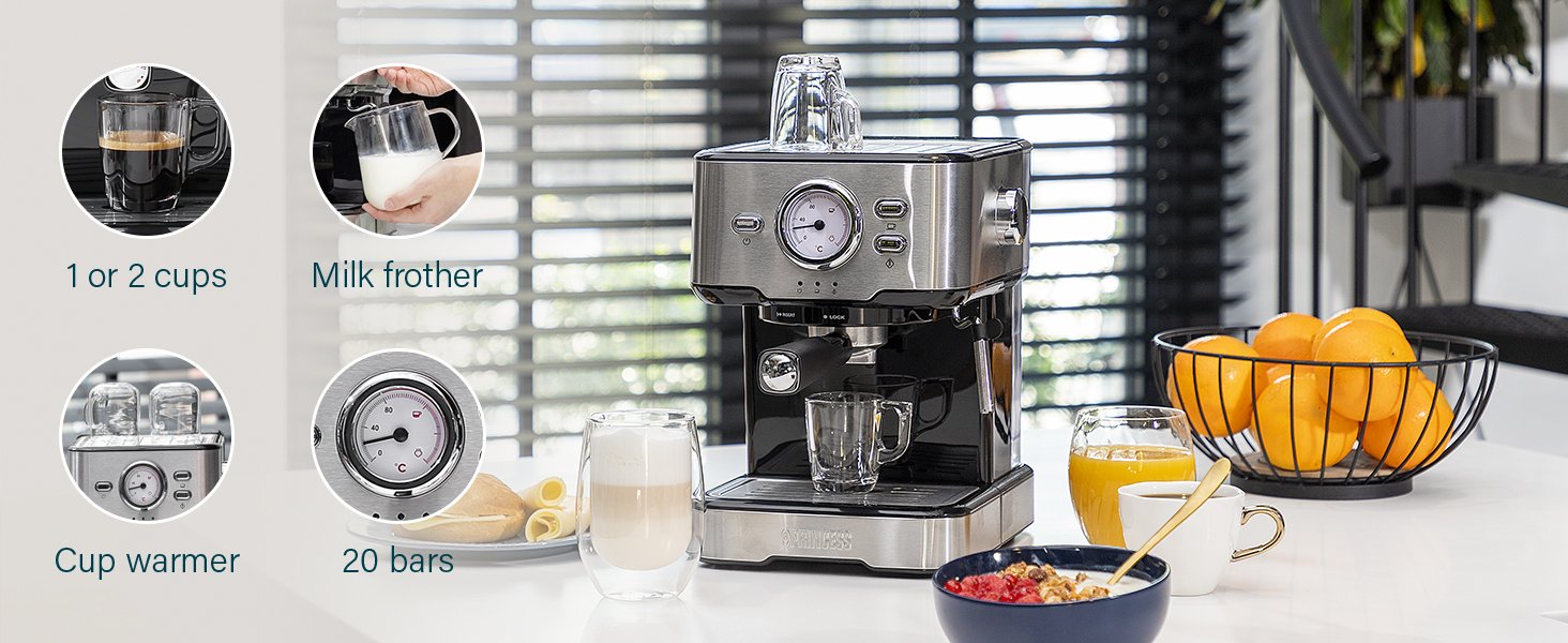 EAN 8713016094261 - Princess 249412 Manual Máquina espresso 1,5 L imagen 34