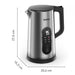 EAN 3045387297558 - Tefal Selection KI871DE0 tetera eléctrica 1,7 L 1500 W Negro, Acero inoxidable imagen 4