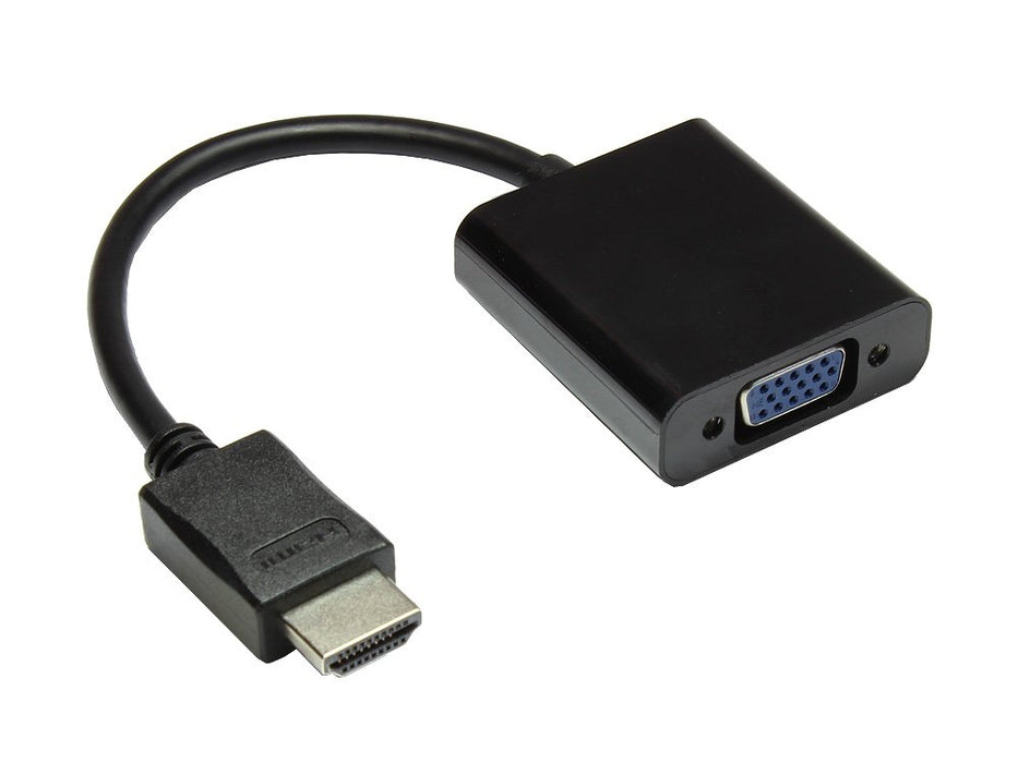 EAN 4014619778195 - Alcasa HDMI-AD21 adaptador de cable de vídeo 0,3 m HDMI tipo A (Estándar) VGA (D-Sub) + 3,5mm Negro imagen 1