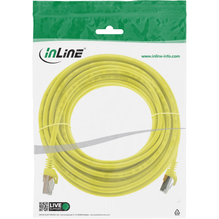 Cable De Red Inline Sf/Utp Cat.5e Amarillo 10m