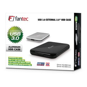 Caja Hdd Externa De 2,5", Fantec Alu-25u3, Usb 3.0, Aluminio, Negro