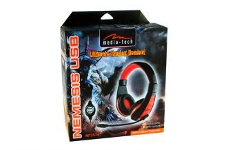 EAN 5906453135748 - Media-Tech MT3574 auricular y casco Auriculares Alámbrico Diadema Juego Negro, Rojo imagen 6