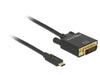EAN 4043619853212 - DeLOCK 2m, USB-C/DVI 24+1 Adaptador gráfico USB 3840 x 2160 Pixeles Negro imagen 1