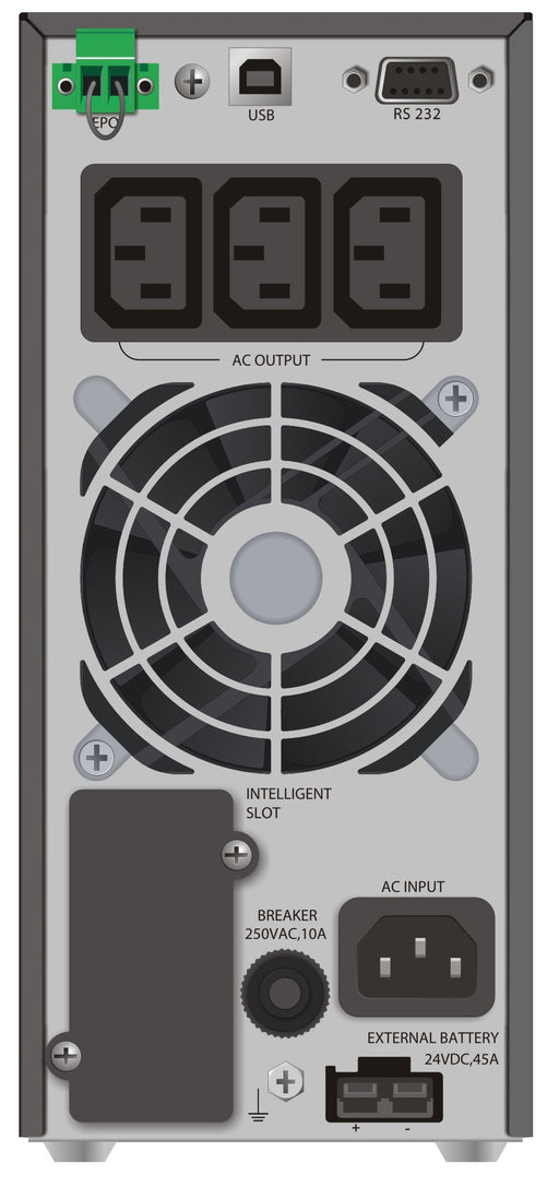 EAN 4260074978339 - PowerWalker VFI 1000 TGS sistema de alimentación ininterrumpida (UPS) Doble conversión (en línea) 1 kVA 9 imagen 2
