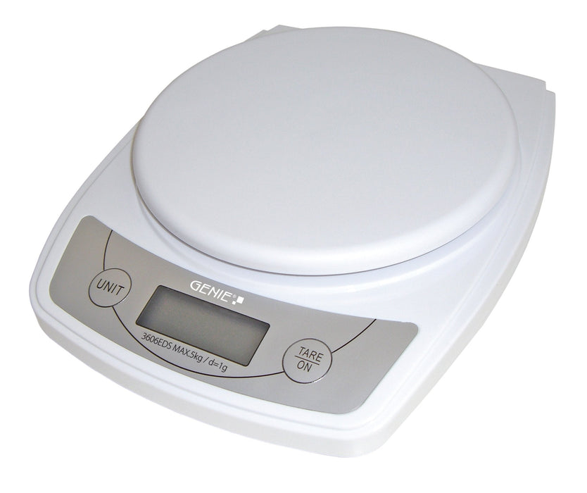 Genie 3606 Eds Báscula Electrónica De Cocina Blanco Encimera Rectángulo
