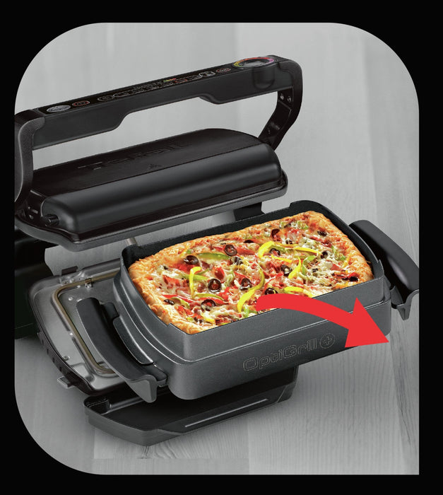 Grill Electric Tefal Optigrill+ Gc 7148 (Contact Grill; 2000w; Black Color)