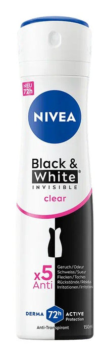 Negro & Blanco Invisible Transparente Deo-Spray 150,0 Ml