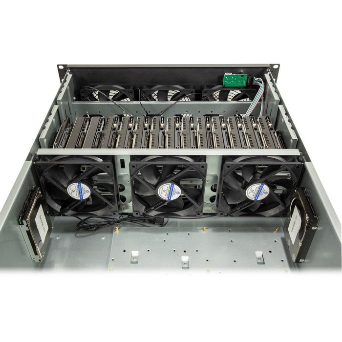 EAN 4260455647182 - Inter-Tech 4F28 Estante Negro, Plata imagen 6